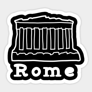 Rome Italy summer travel vintage Sticker